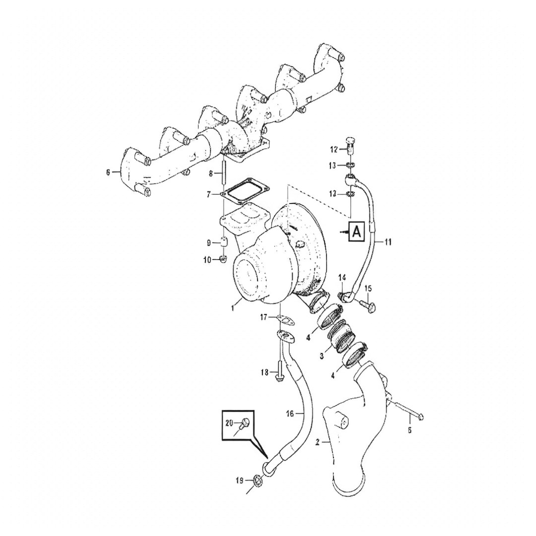 VOE15176701 Charge air Pipe Heavy Parts Suitable for Volvo EC380D EC480D PL4809D